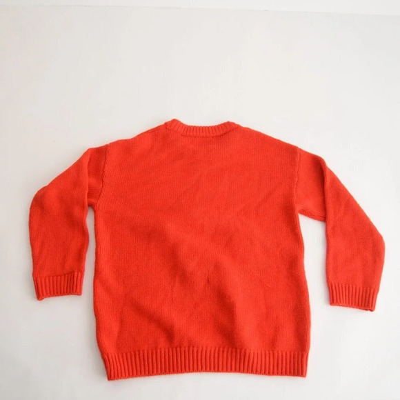 Rouje Paris Red Clown Face Knit 90% Wool Sequins Sweater S - Picture 13 of 13